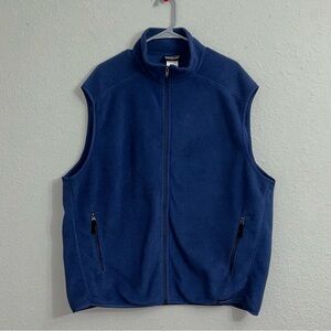 Patagonia Synchilla Blue Polar Fleece Zip Up Vest XXL